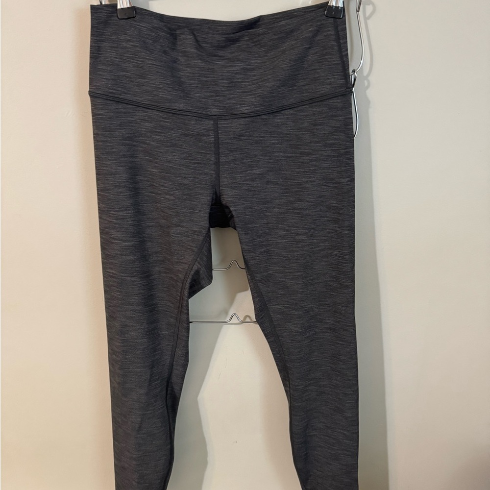 Lulu Lemon Gray High-Waisted Leggings comfy for everyday wear great work out